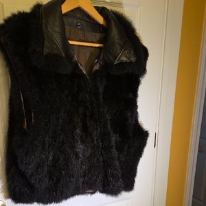 Luxurious Black Faux Fur Vest